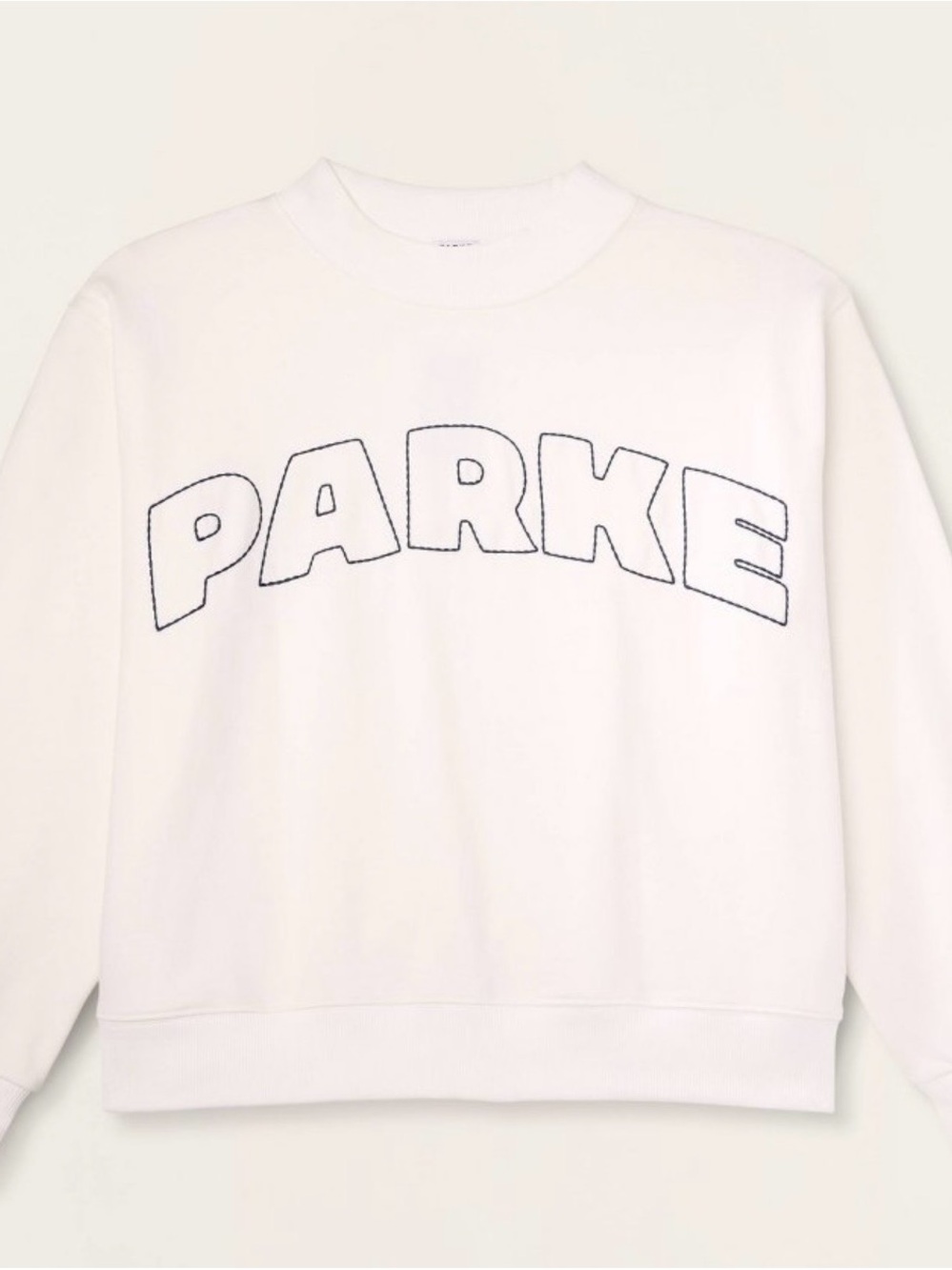 Women's Mockneck Pullover Sweatshirt -
Parke x Target Cream L/XL